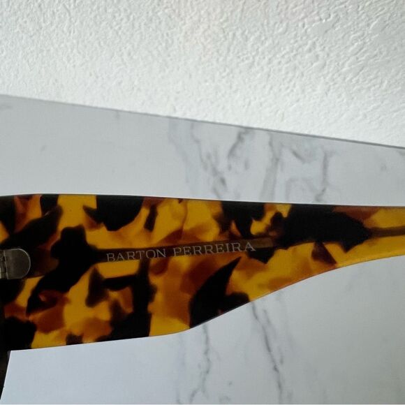 Barton Perreira Vreeland Oversized Sunglasses Leopard Print 55mm Frames Only